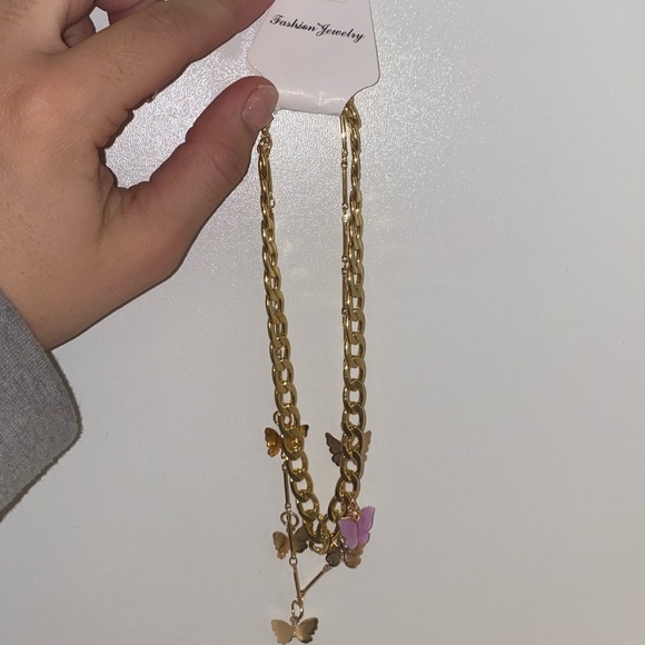 Butterfly Necklace MultiLayered - Picture 1 of 1